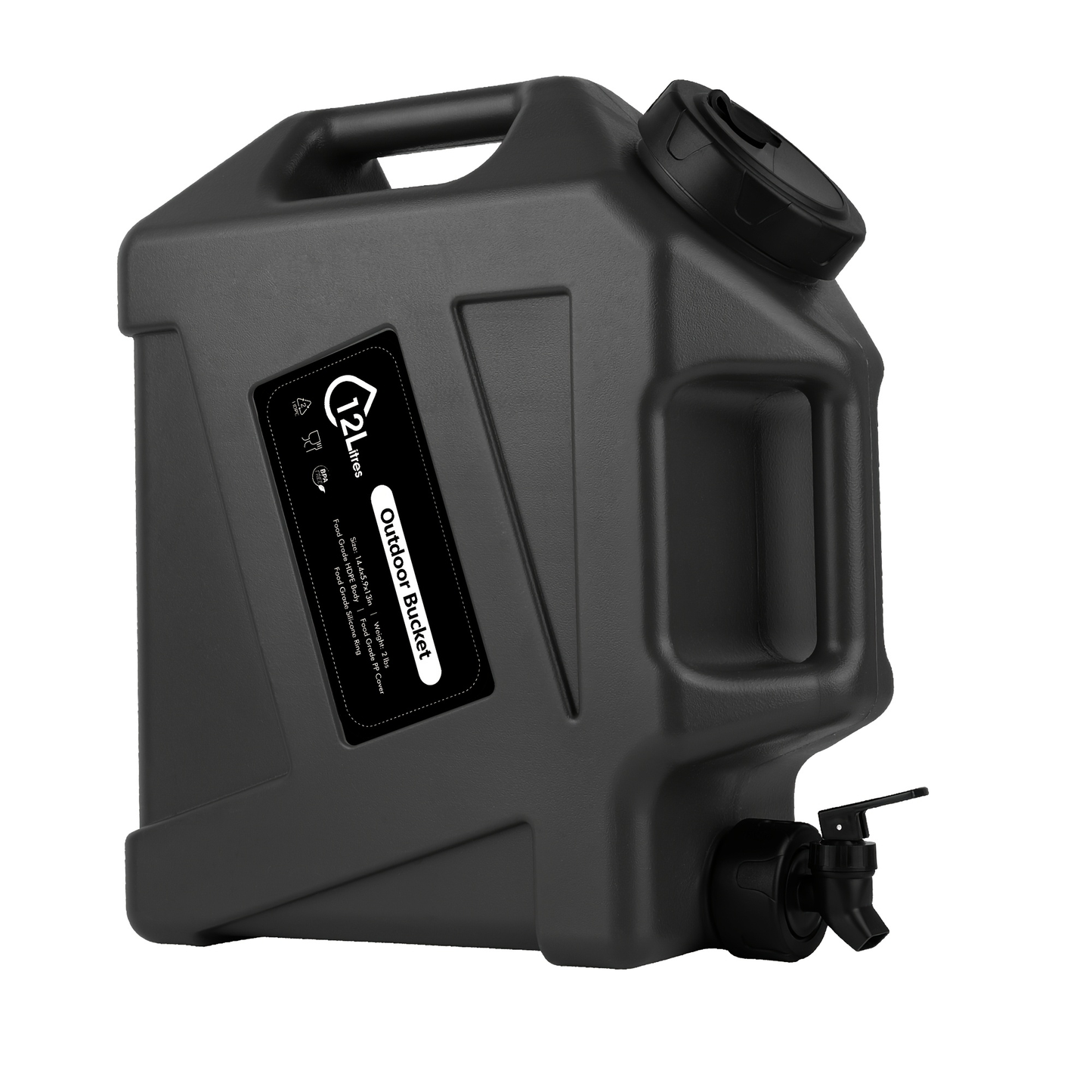 Water Storage Container with Spigot 2 Handles BPA Free PVC Collapsible Water Jug for Camping Outdoor RV Hiking Emergency Survival Portable