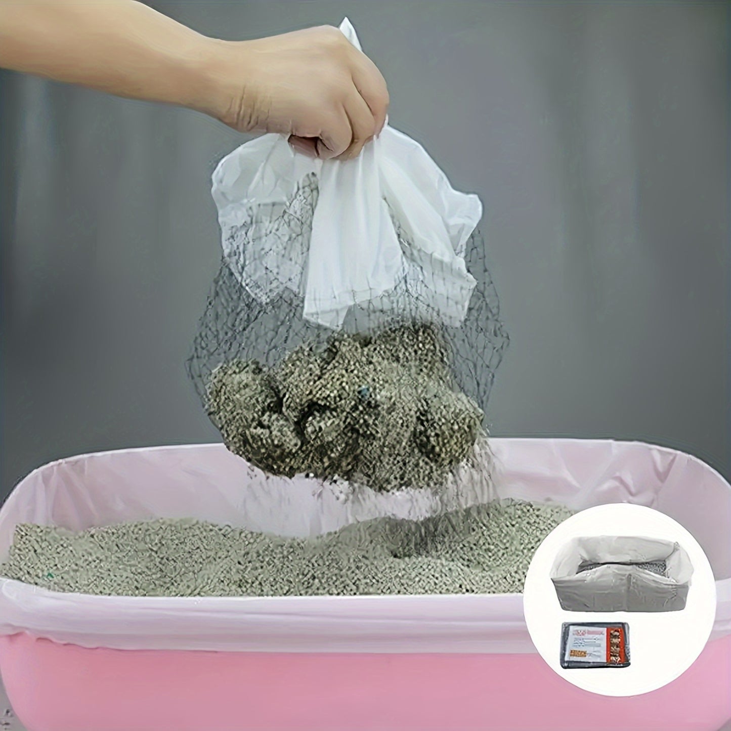 Cat Litter Filter Bags 10-Pack – Reusable Washable Mesh Sifting Bags for Litter Box, Quick-Clean Cat Litter Strainer Net