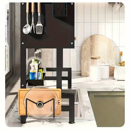 Dish Drying Rack Multi-Tier Kitchen Countertop Drain Rack with Dustproof Cover for Home Cooking, Dining and Outdoor Meals