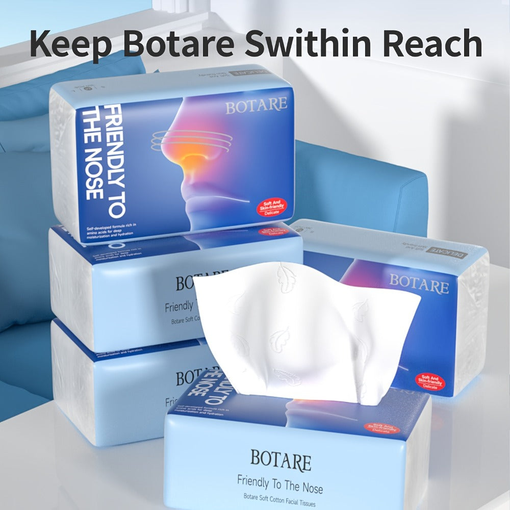 Facial Tissue 20 Packs, Dry & Wet Use, Sensitive Skin Safe, Tissues for Home Kitchen Bathroom Travel