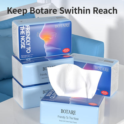 Facial Tissue 20 Packs, Dry & Wet Use, Sensitive Skin Safe, Tissues for Home Kitchen Bathroom Travel