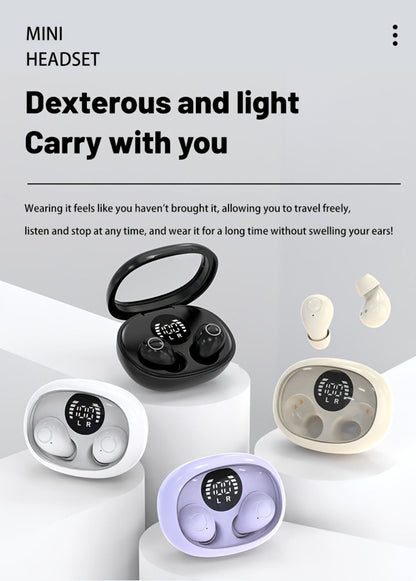 Invisible Sleep Earbuds Bluetooth 5.4 Mini Ultra Compact True Wireless for an Everyday Personal Care Routine