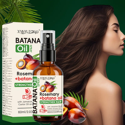 Batana & Rosemary Essential Oil Hair Spray 2.03oz, Deep Scalp & Damaged Hair Treatment, Nourishing Formula from Honduras
