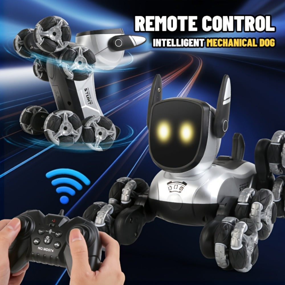 Robot Dog Toy for Kids, RC Smart Interactive Electronic Pet with Remote Control, Music & Action Show
