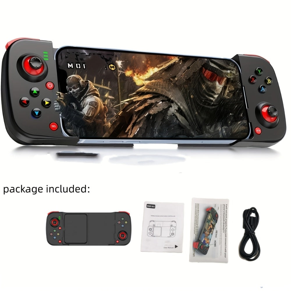 Bluetooth Wireless Gamepad Controller for iPhone Android PC Tablet Steam Deck, Rechargeable, Design