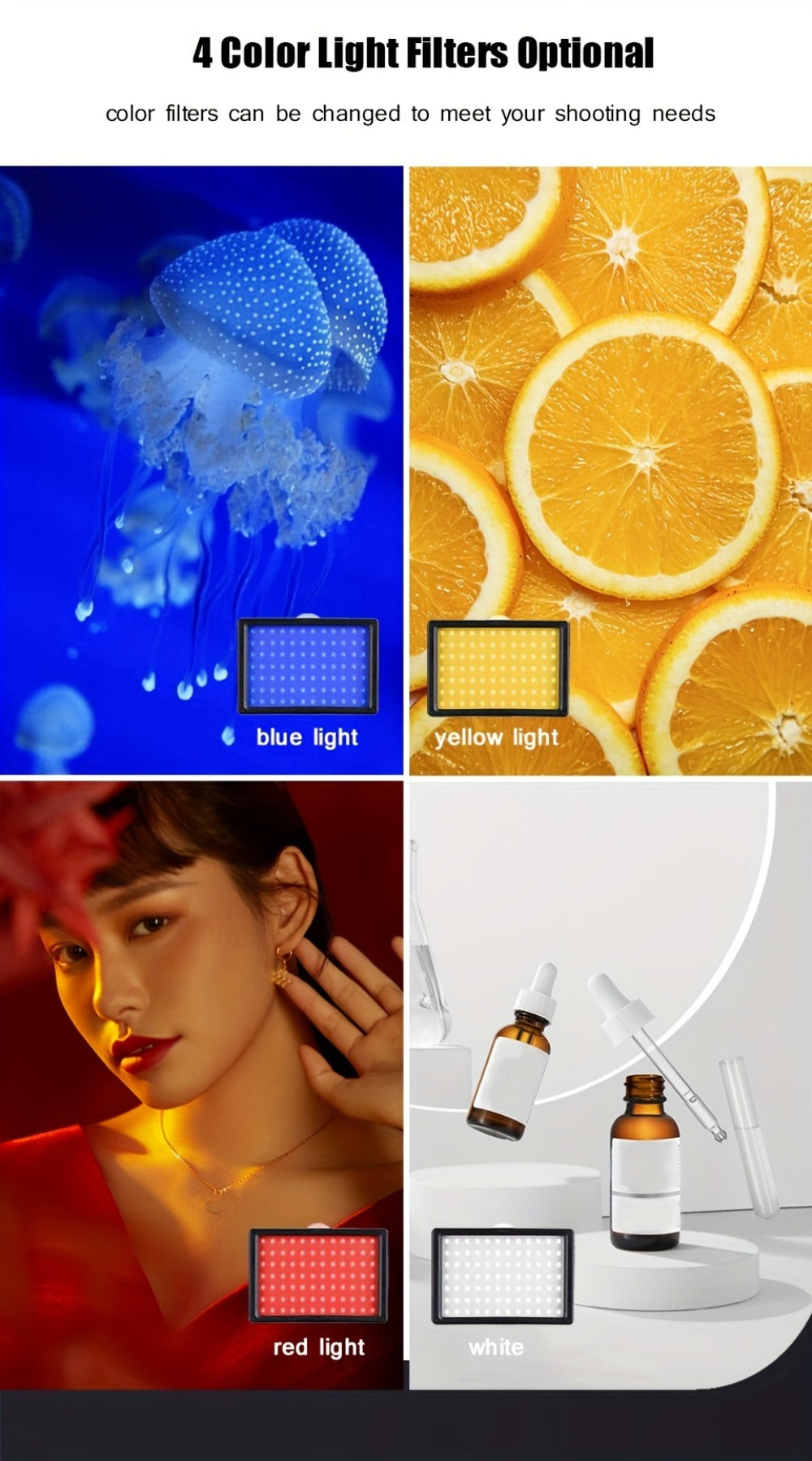 LED Video Light Panel 5600K Dimmable Photography Lighting Kit with Adjustable Tripod Stand for an Everyday Personal Care Routine