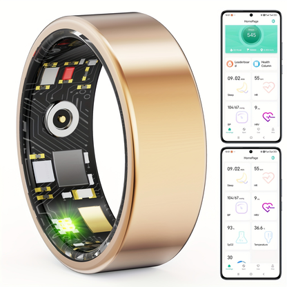 Smart Ring Activity Accessory in Black, Rose Gold or Silver with Seven Diameter-Based Size Options