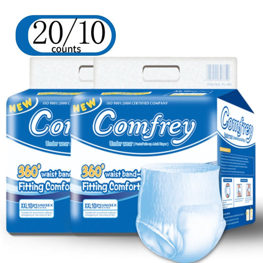 Adult Incontinence Underwear Disposable Pull Ups for Women & Men - Overnight Bladder Control Briefs