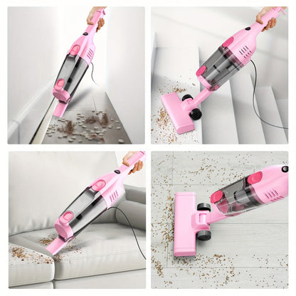 Corded Stick Vacuum Cleaner 20KPa 600W Motor 2-in-1 Bagless Upright Handheld Vacuum 0.8L Dustbin for Hard Floor Pet Hair Carpet Car Stairs