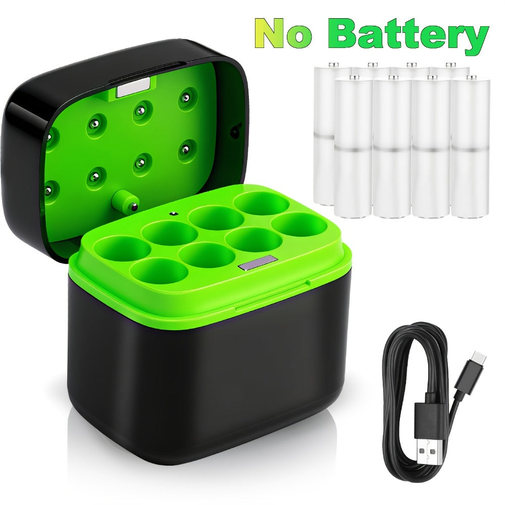 AA AAA Battery Charger Smart Hybrid Charger for NiMH and Li-ion Rechargeable Batteries for an Everyday Personal Care Routine