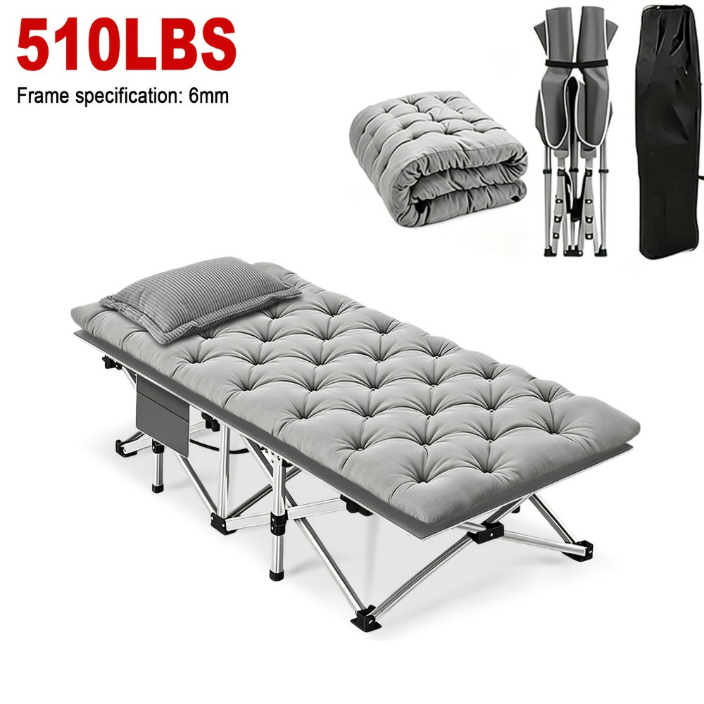 59-Inch Wide Folding Bed with Carry Bag and Tool-Free Assembly for Bedroom detail image - detail view 13