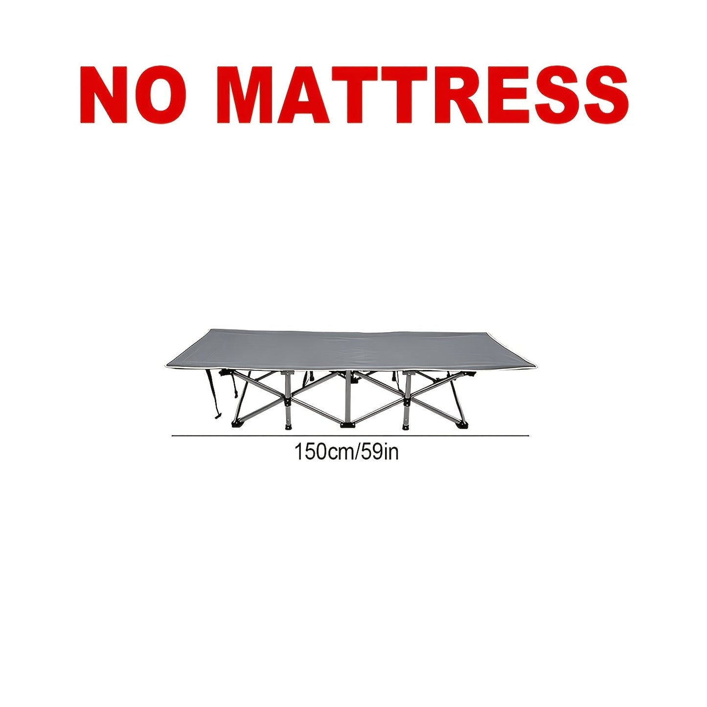 Folding Bed shown in the No·mattress· option