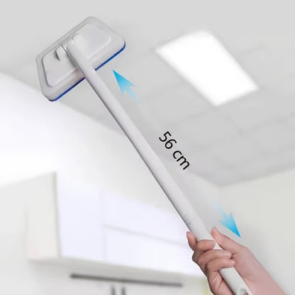 Long-Handle Sponge Cleaning Brush Set with 6, 10 or 15 Replaceable Pads and 23.22-Inch Handle