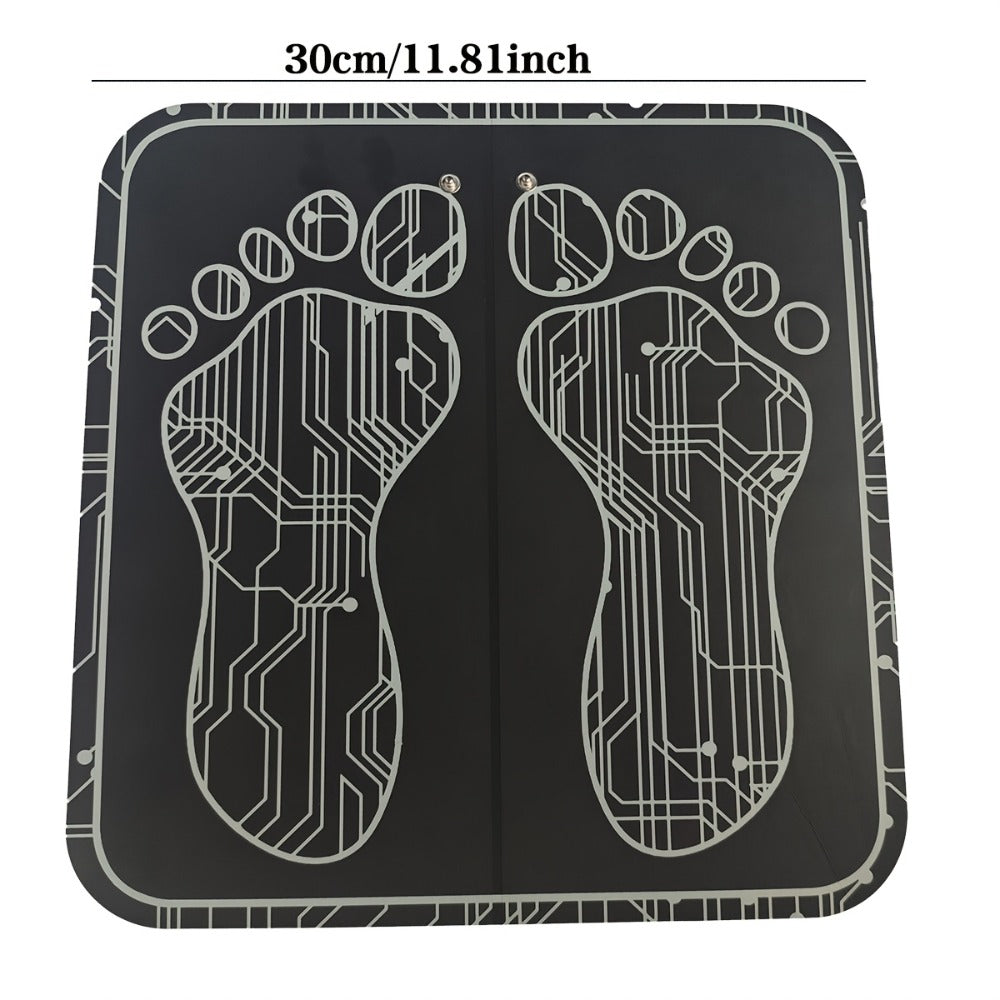 EMS Foot Massager Pad with TENS Therapy, Portable Electric Foot Massage Machine, Reusable Pad, Multiple Mode Adjustment