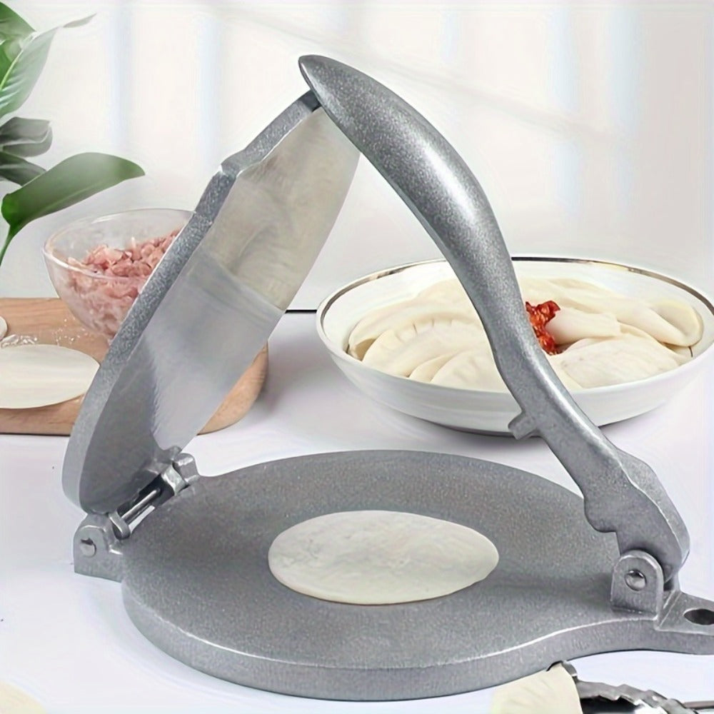 Tortilla Press 8 Inch Aluminum Alloy Adjustable Thickness Tortilladora for Flour Corn for Home Cooking, Dining and Outdoor Meals