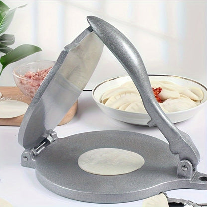 Tortilla Press 8 Inch Aluminum Alloy Adjustable Thickness Tortilladora for Flour Corn for Home Cooking, Dining and Outdoor Meals