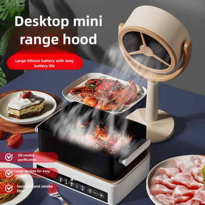 Oil Smoke Extractor Fan Portable Mini USB Rechargeable for Grilling, Camping and Outdoor Meals