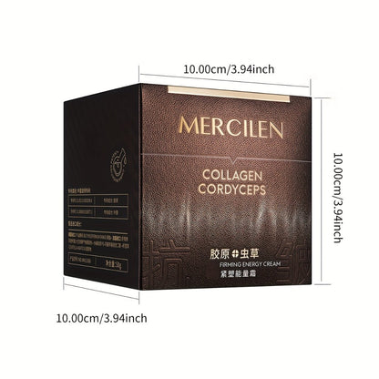 Face Cream Cordyceps Collagen 50g Formula with Squalane, Glycerin and Alcohol-Free Bottle Format