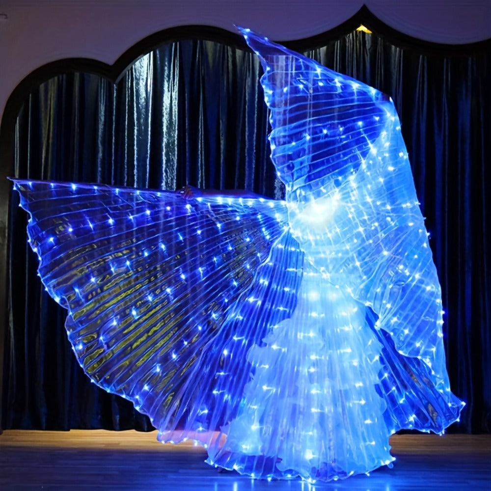 LED Feather Dance Costume Glowing Luminous with the Listed Color, Size or Set Options for Everyday Use