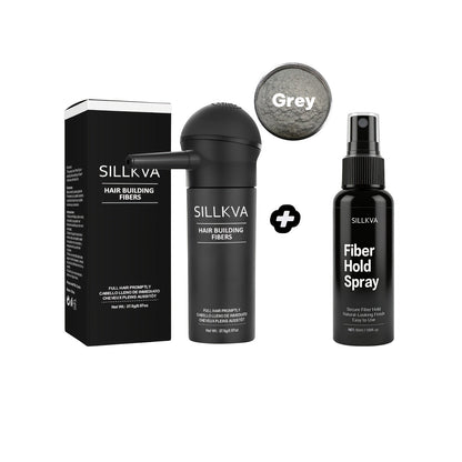 Hair Fibers Spray Applicator Kit Instant Thickness for Thinning Hair & Bald Spots SILLKVA for Makeup, Travel and Everyday Vanity Use