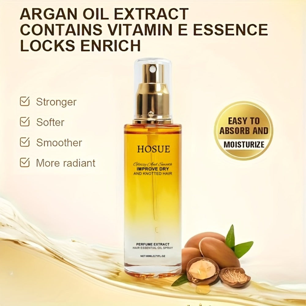 Anti-Frizz Hair Essential Oil Spray Smoothing & Conditioning Treatment for Dry, Damaged & Frizzy Hair