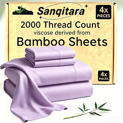 Cooling Fitted Sheet Bamboo Blend Ultra-Soft Deep Pocket Bed Sheet for Hot Sleepers Twin Full Queen King Size Machine Washable Breathable