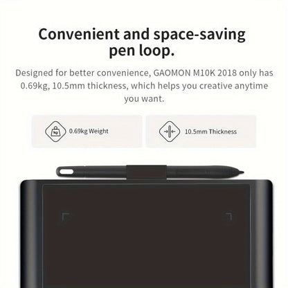 GAOMON M10K Drawing Tablet 8192 Levels Pressure Sensitivity Battery-Free Stylus 10 Programmable for an Everyday Personal Care Routine