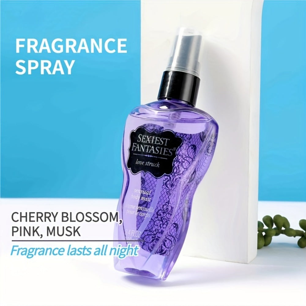 Perfume Cherry Blossom for Women 100ml in Purple Gradient Bottle with Gold-Tone Cap for Daily Wear
