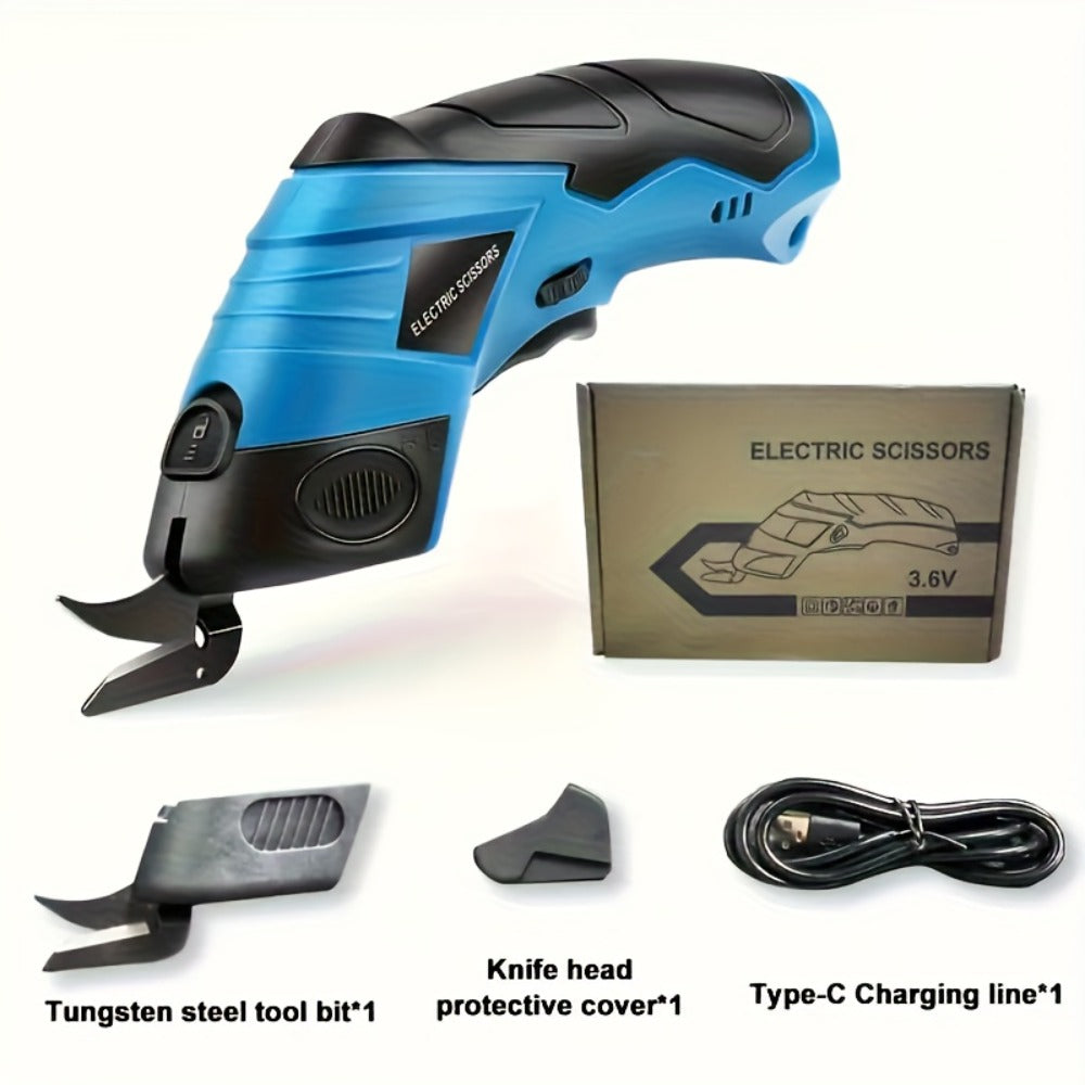 Electric Fabric Cutting Scissors USB Rechargeable for Entryways, Bedrooms and Living Spaces
