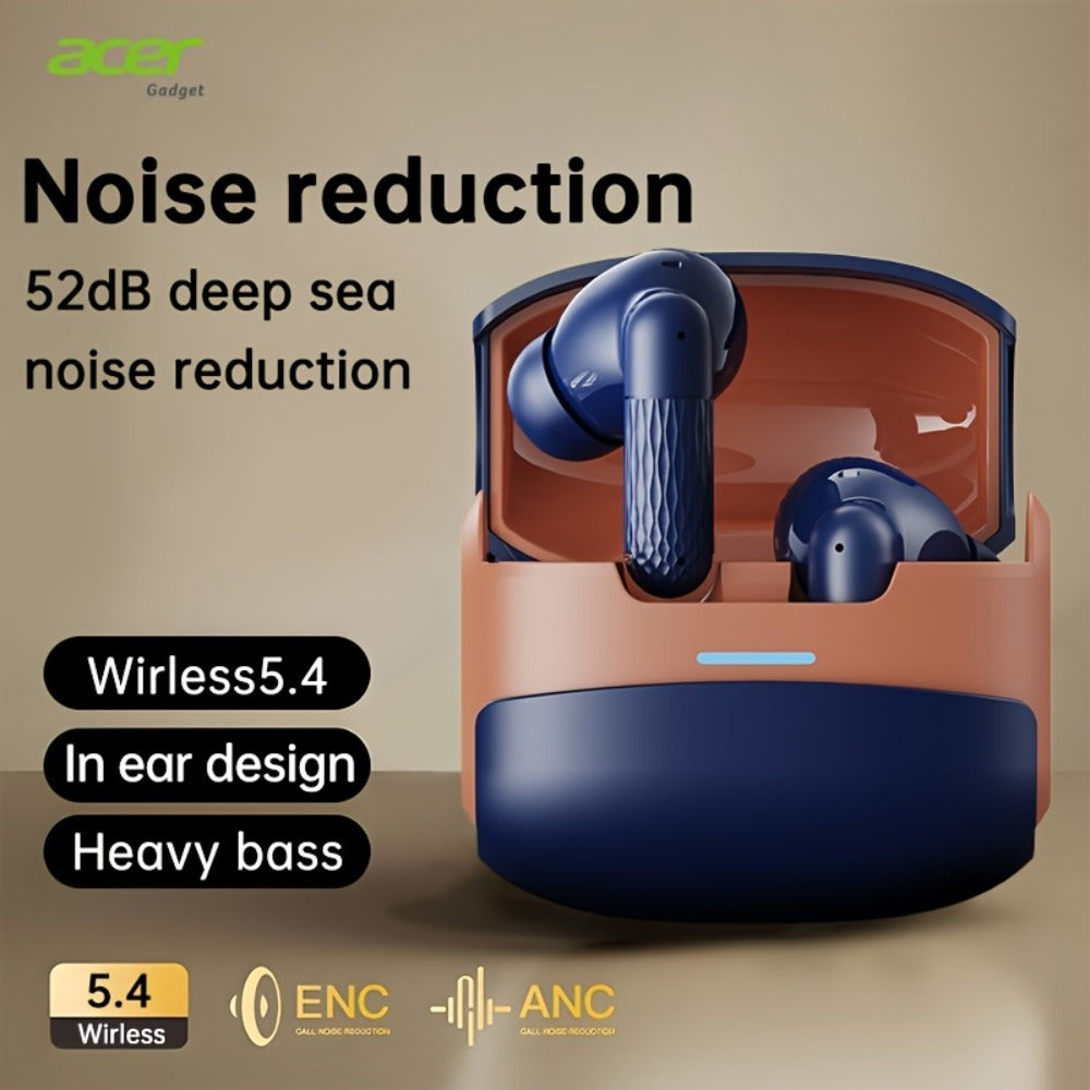 ANC Wireless Earbuds Acer Official TWS In-Ear Active Noise Cancellation Spatial Audio for Bedside Audio, Alarms and Room Entertainment