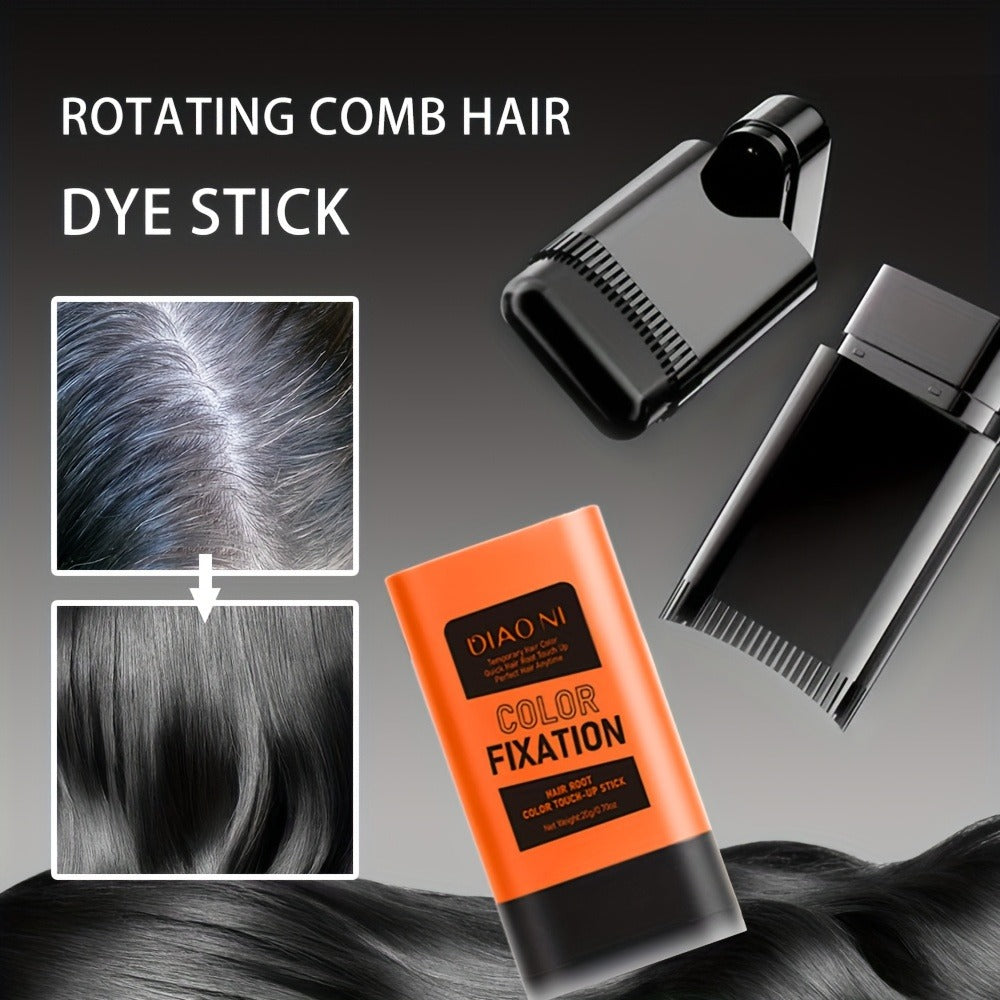 Portable Gray Root Cover Stick 2pcs, Disposable Hair Root Touch-Up with Plant-Based Squalane, Instant Gray Coverage