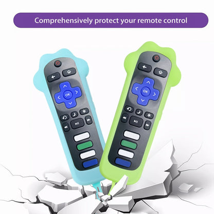 Dog Paw Silicone Remote Control Case Glow in the Dark – Cute Luminous Green Protective Cover for TCL Hisense Roku Remote