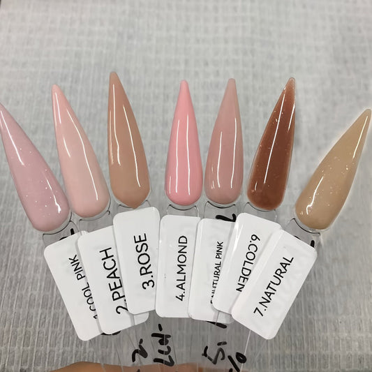 120g Acrylic Nail Powder Jar in Rose, Almond, Peach or Natural Pink for Use with Compatible Acrylic Liquid
