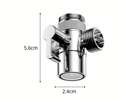 Faucet Extender Pull-Out Retractable Showerhead for Washbasin - Hot & Cold Compatible Hair Washing Sink Sprayer