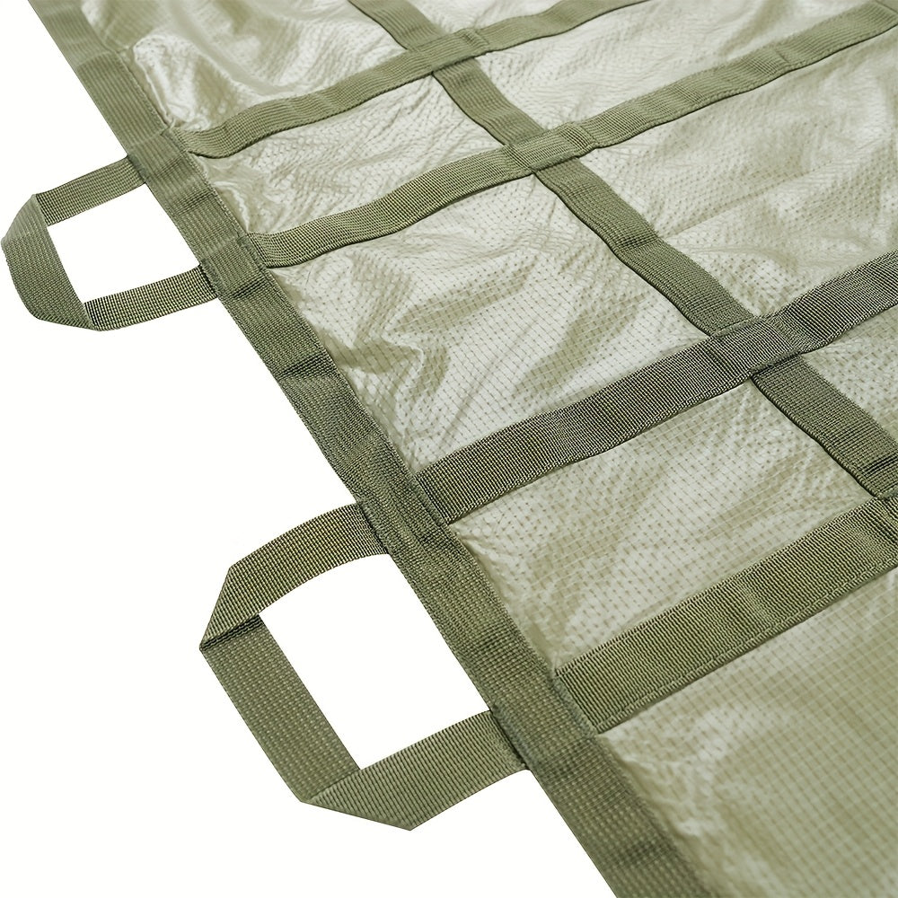 Emergency Stretcher Disposable 661LB Capacity – Portable Water-Resistant Rescue Litter with 10 Handles | 230T Nylon PA Stretcher for Mass
