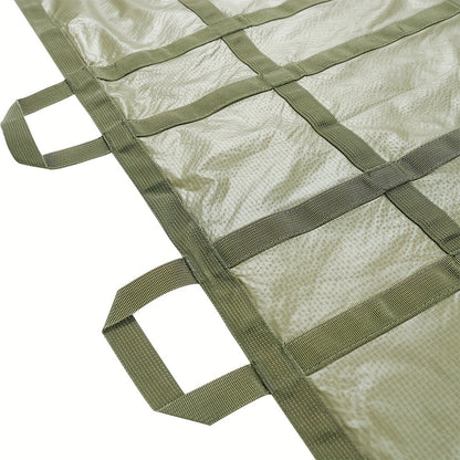 Emergency Stretcher Disposable 661LB Capacity – Portable Water-Resistant Rescue Litter with 10 Handles | 230T Nylon PA Stretcher for Mass