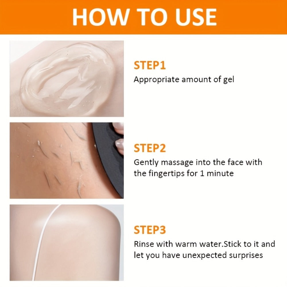 Orange Enzyme Cleansing Gel 60g Aloe Vera Hyaluronic Acid Vitamin C Gentle Exfoliating Deep Pore Cleansing Brightening Moisturizing Face