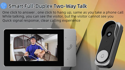 Wireless Security Camera System with Video Doorbell, Indoor Outdoor Surveillance, Long Battery Life