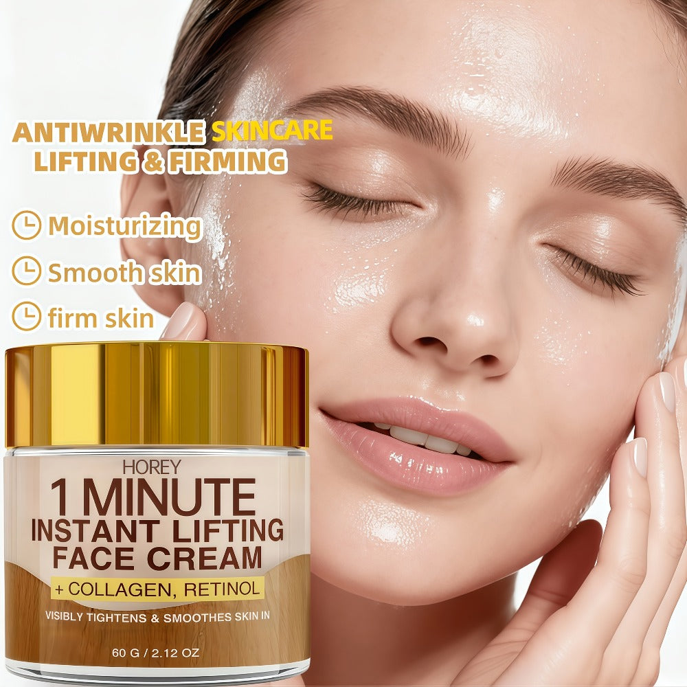 Face Cream with Retinol & Collagen 2.12oz - Instant Lifting Deep Hydration Smooths Fine Lines for Bath Time, Home Spa and Personal Care