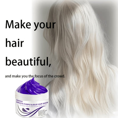 Purple Hair Mask Toner 2-Pack 3.53oz Removes Brassiness Yellow Tones Moisture, Violet Keratin Rosemary