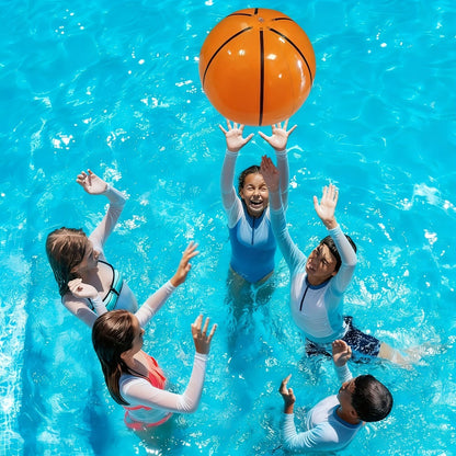 Inflatable Basketball Beach Ball 8 Pack 12 Inch for Birthday Party Decorations Pool Favors Goodie Bag Stuffers