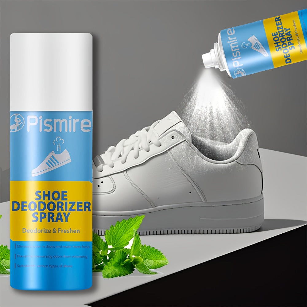 Plismire Shoe Deodorizer Spray, 260 ml Can for Shoes, Socks, Shoe Cabinets, Locker Rooms and Gyms