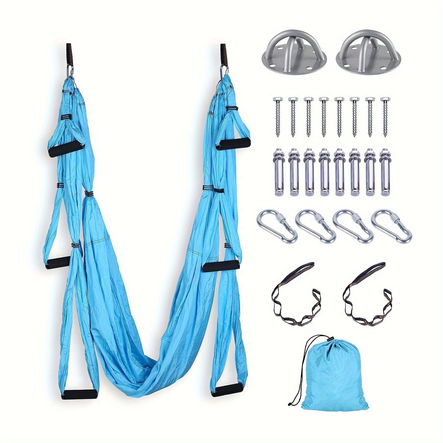 Aerial Yoga Swing Hammock – Nylon Fabric for Flying Poses, Inversions & Versatile Yoga Practice at Home or Gym