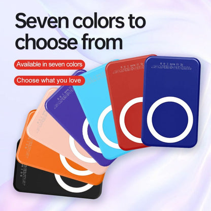 Power Bank Magnetic 5000mAh Mini with Wireless Charging, PD, QC3.0 and Eight Colors for Travel