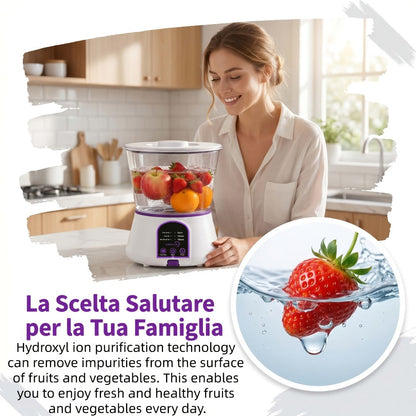 Fruit and Vegetable Cleaner Machine Ultrasonic Purifier Multifunctional Household Food Cleaning for Garden, Yard and Pest Management