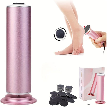 Electric Foot Callus Remover with 60 Replacement Pads, Adjustable Speed USB Rechargeable Dead Skin Remover for Men & Women