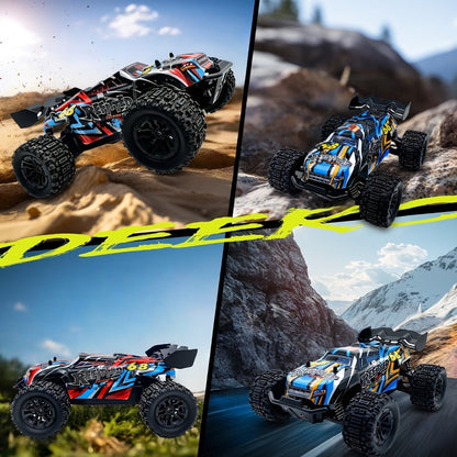 1:18 Scale RC Off-Road Car 35+ KM/H 4WD, 2.4GHz High Speed Remote Control Truck, Hobby Grade RC Racing Crawler for Kids & Adults
