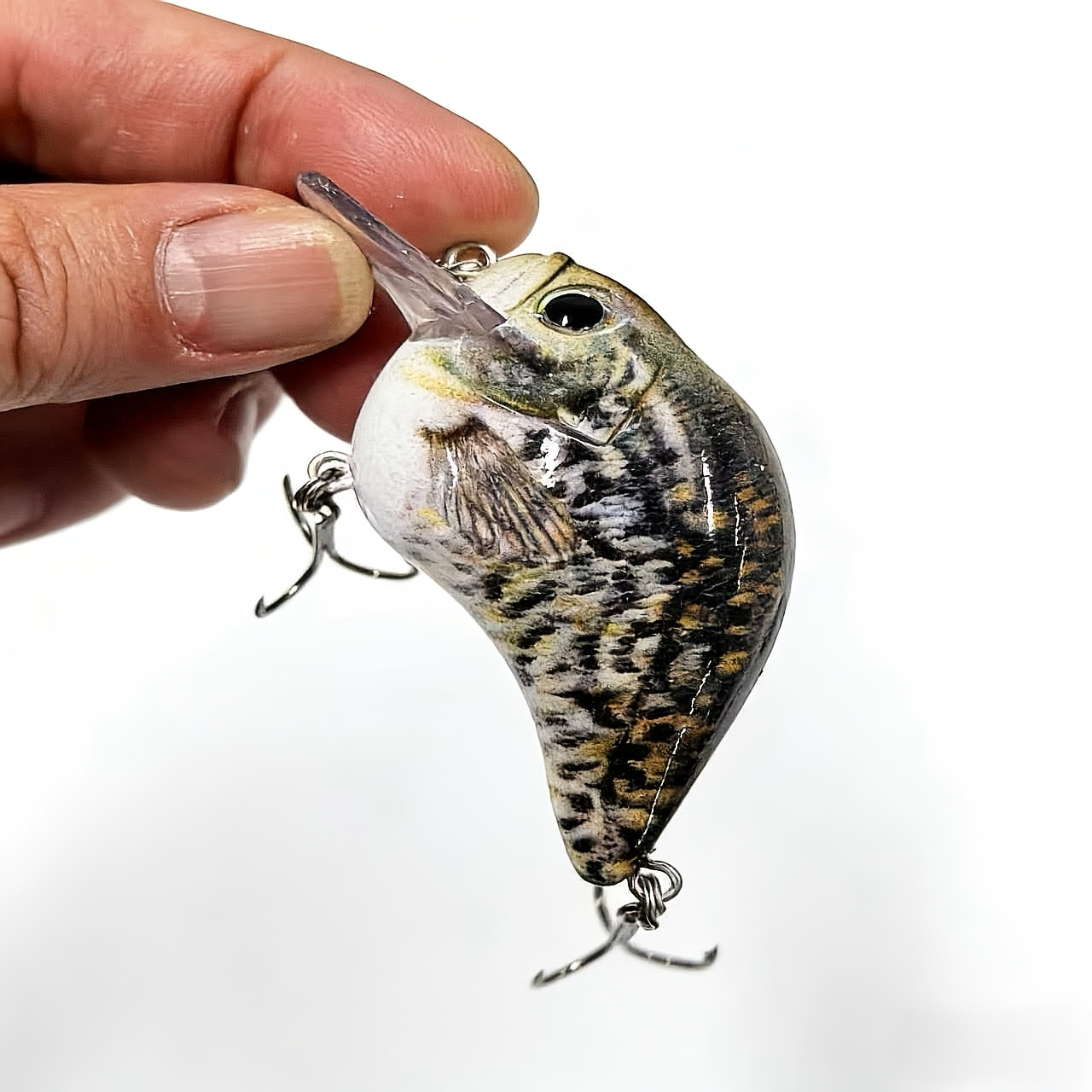 Fishing Lure Set 5-Piece Fat-Body Crankbaits, 2.95-Inch 15.5g Slow-Sinking Wobblers with Diving Bills and Treble Hooks