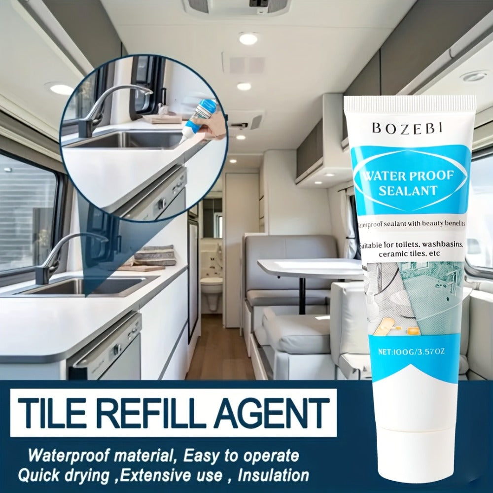Tile Grout Sealant Gap Filler for Kitchen & Bathroom, Odorless Strong Adhesive Tile Refill Agent for Sink Floor Wall Cracks