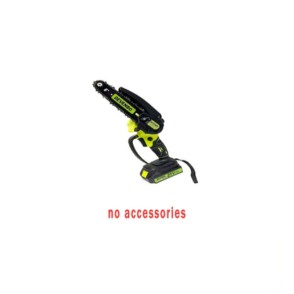 Cordless Mini Chainsaw 6-Inch, Handheld Pruning Saw with Rechargeable Battery, Adjustable Chain Tension